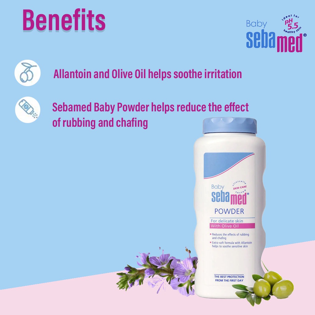 Sebamed Baby Powder With Olive Oil For Delicate Skin 100g