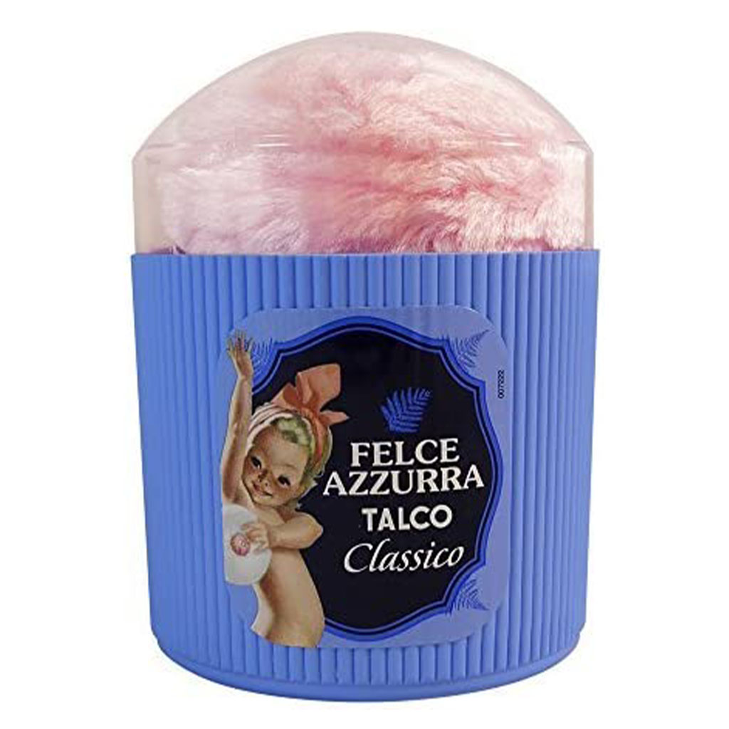 Felce Azzurra Talcum Powder Classic With Assorted Puff 250g