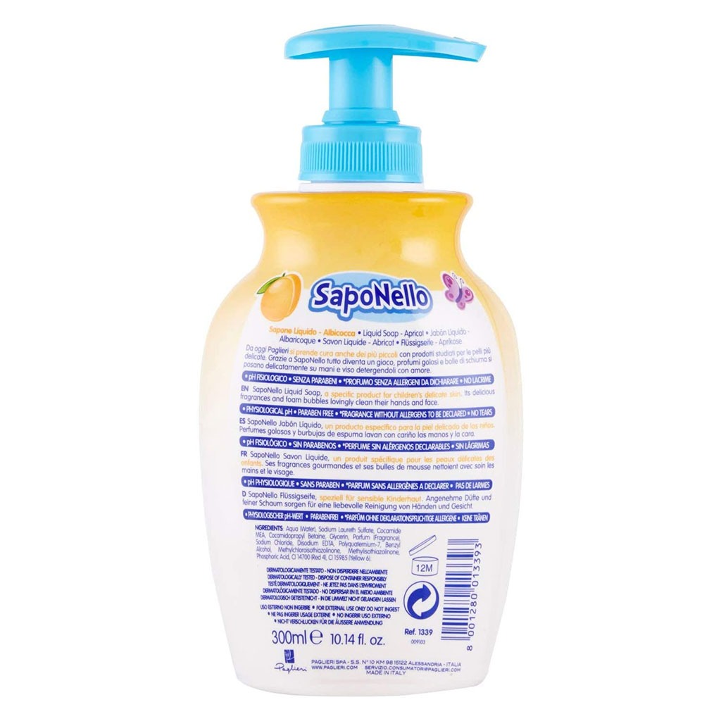 Saponello Baby Liquid Soap Apricot 300ml
