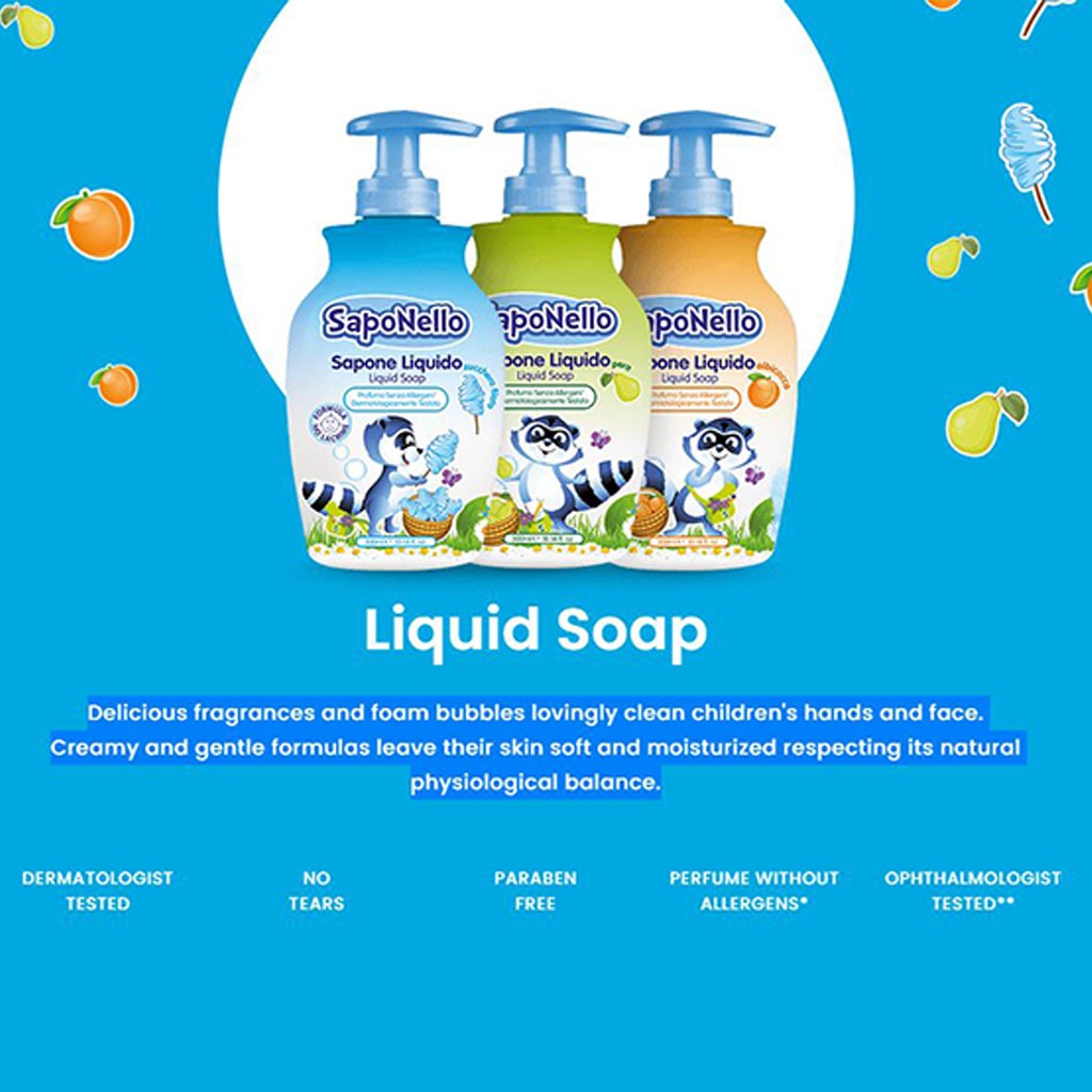 Saponello Baby Liquid Soap Apricot 300ml