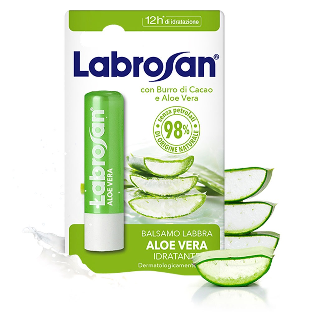 Labrosan Blister Lip Balm Aloe For 12 Hour Moisturization 5.5ml