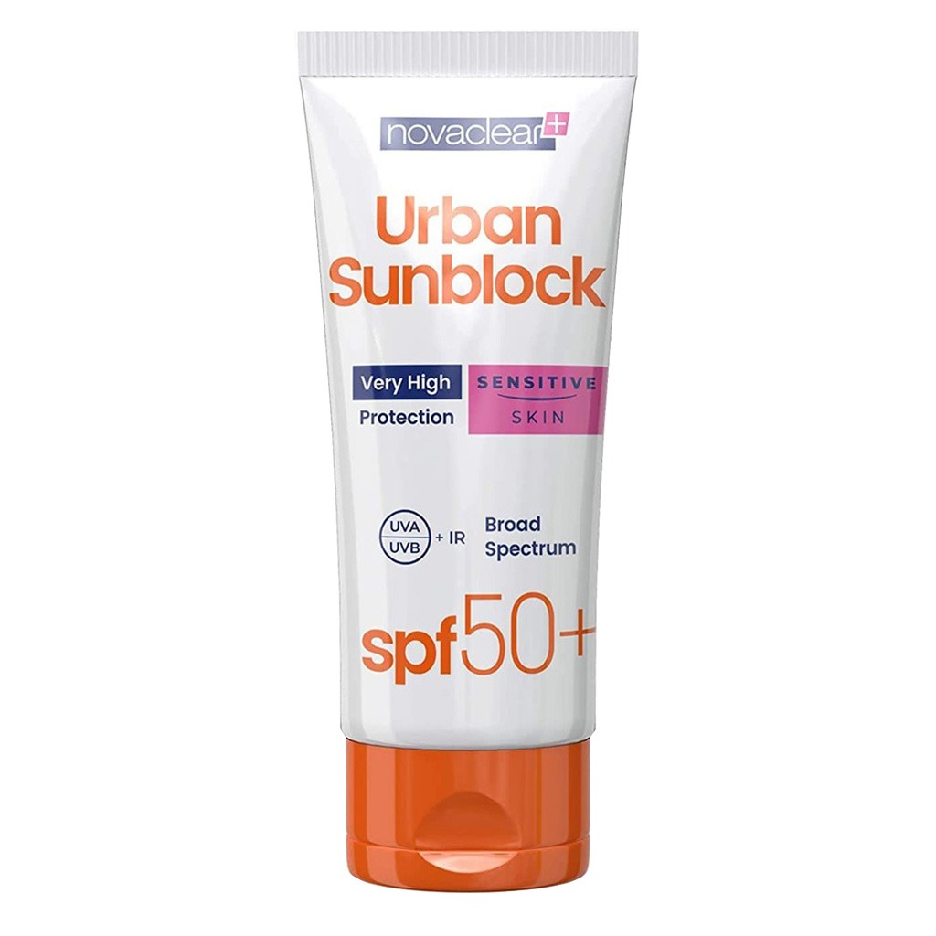 Novaclear Urban Sunblock SPF 50+ Face Sunscreen For Sensitive Skin 40ml, Value Pack of 1+2's