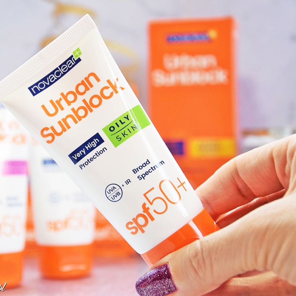 Novaclear Urban Sunblock SPF 50+ Face Sunscreen For Oily Skin 40ml, Value Pack of 1+2's