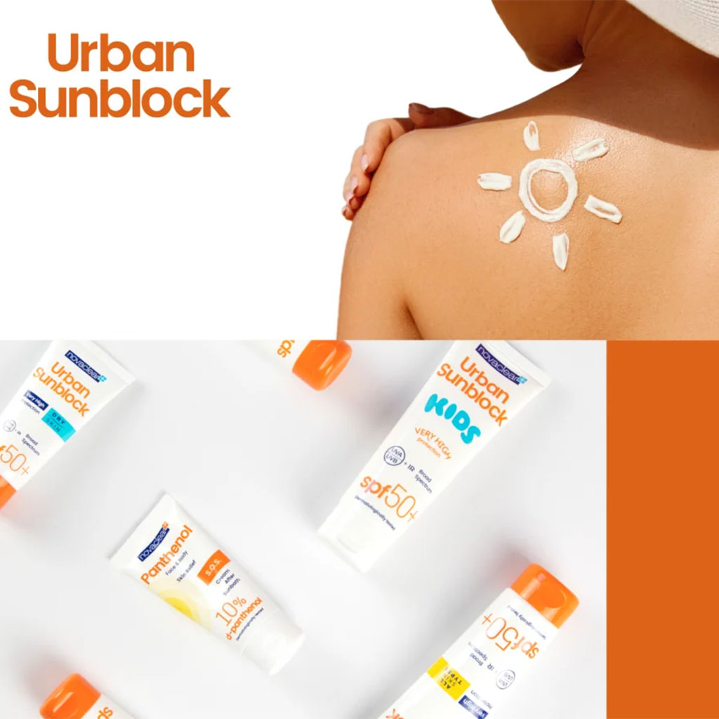 Novaclear Urban Sunblock SPF 50+ Face Sunscreen For Dry Skin 40ml, Value Pack of 1+2's