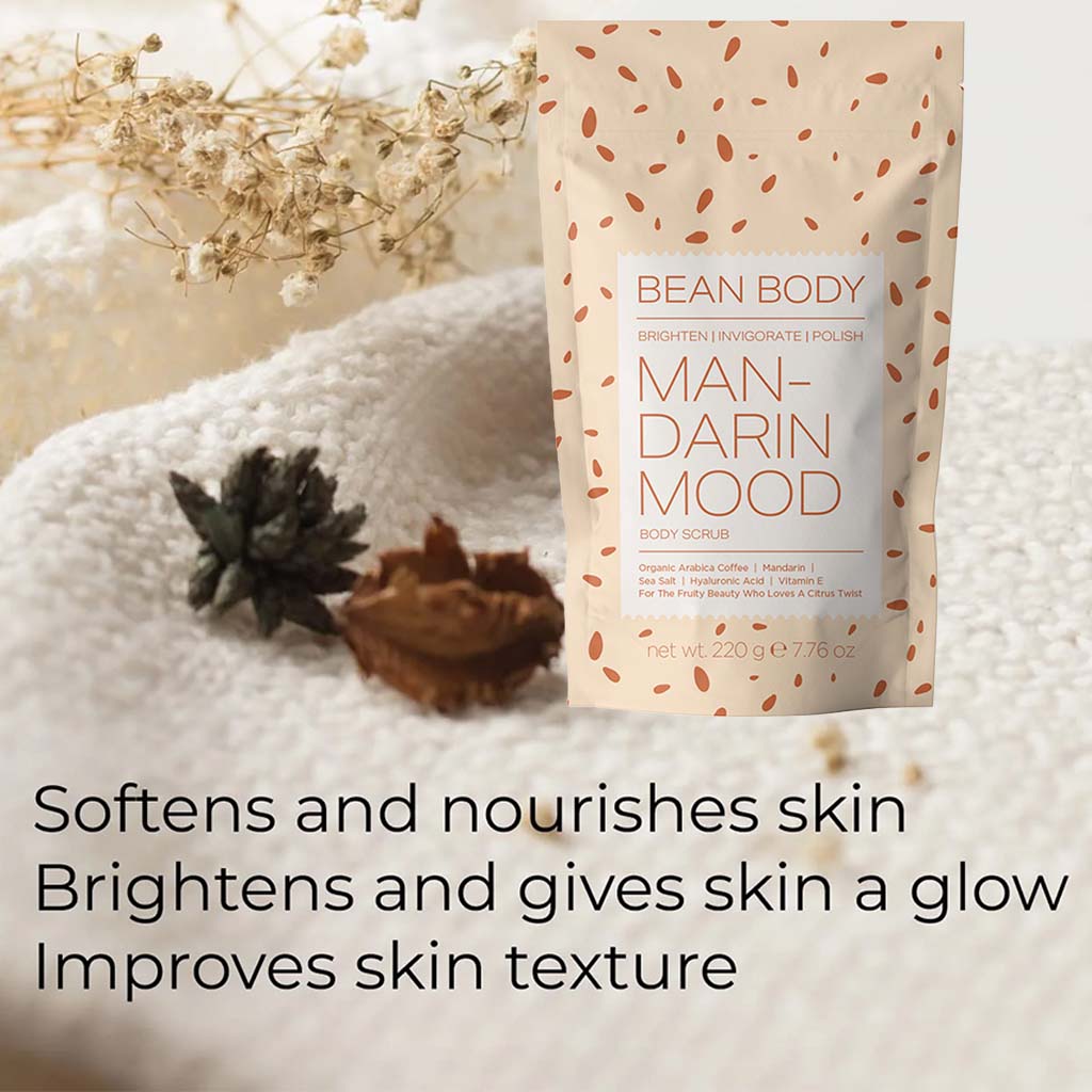 BeanBody Mandarin Mood Brightening Body Scrub 220g
