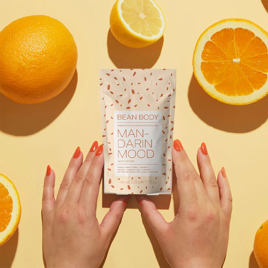 BeanBody Mandarin Mood Brightening Body Scrub 220g