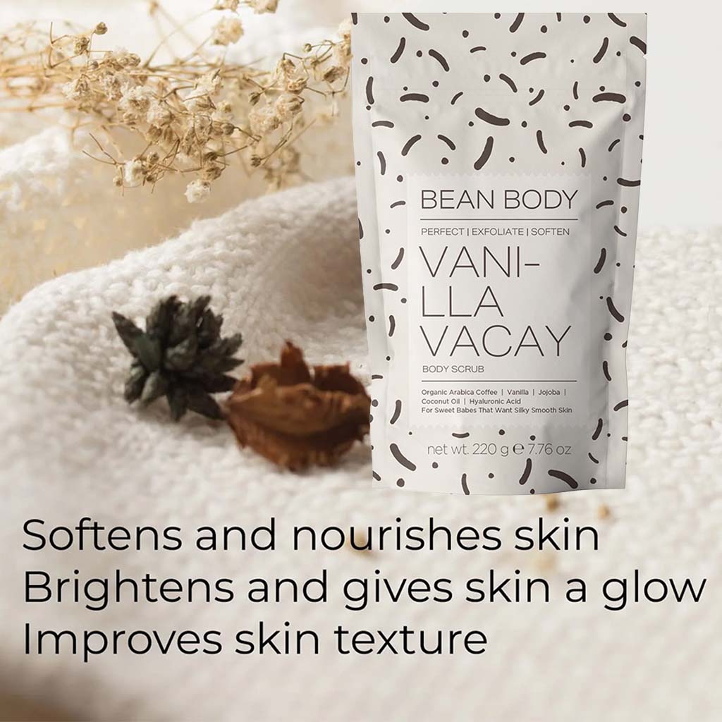 BeanBody Vanilla Vacay Exfoliating Body Scrub 220g