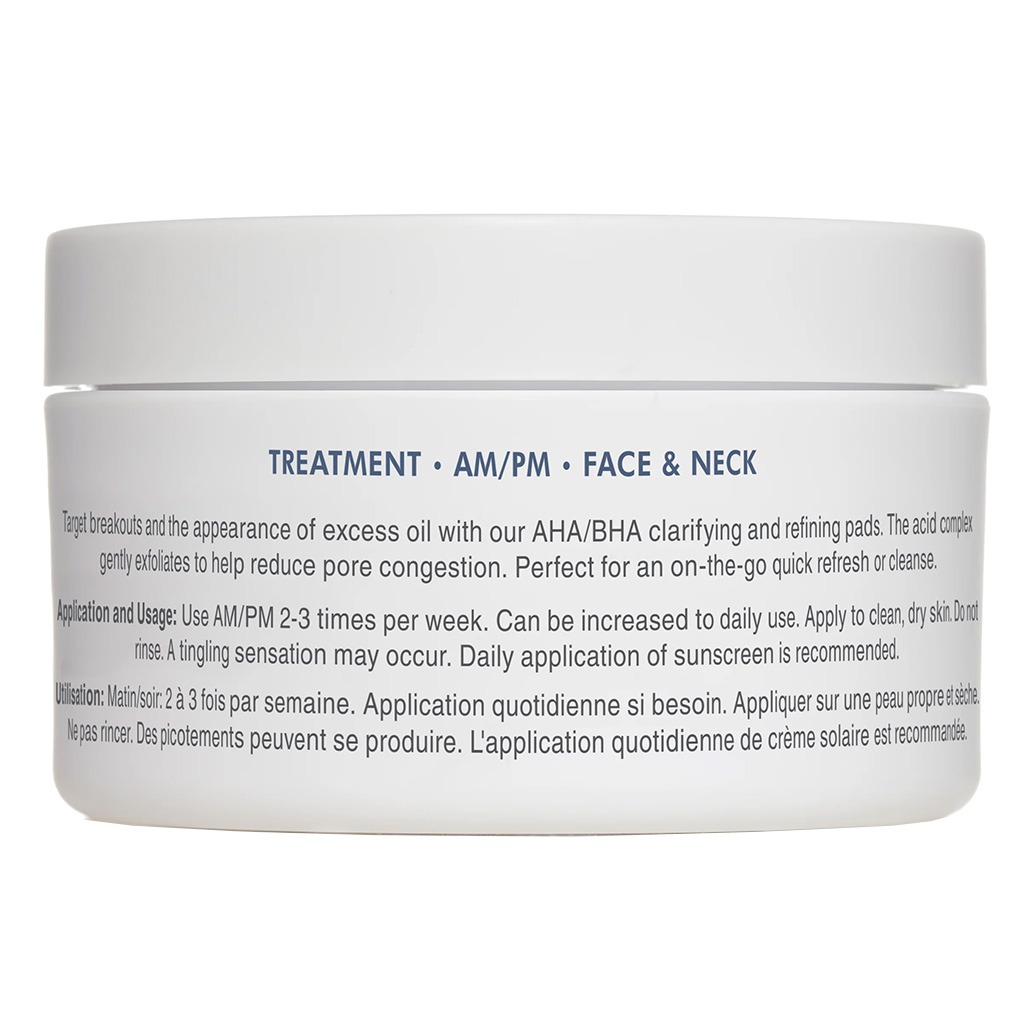 GlowBiotics Probiotic Triple Action Acne Clarifying Pad With Non-Drying AHA & BHA, Pack of 45's