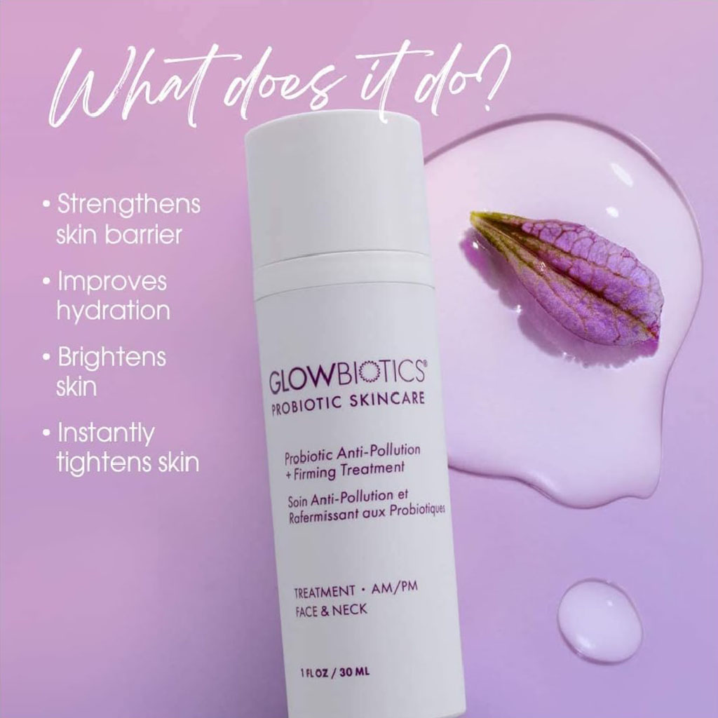 GlowBiotics Probiotic Anti-Pollution + Firming Treatment For Face & Neck 30ml
