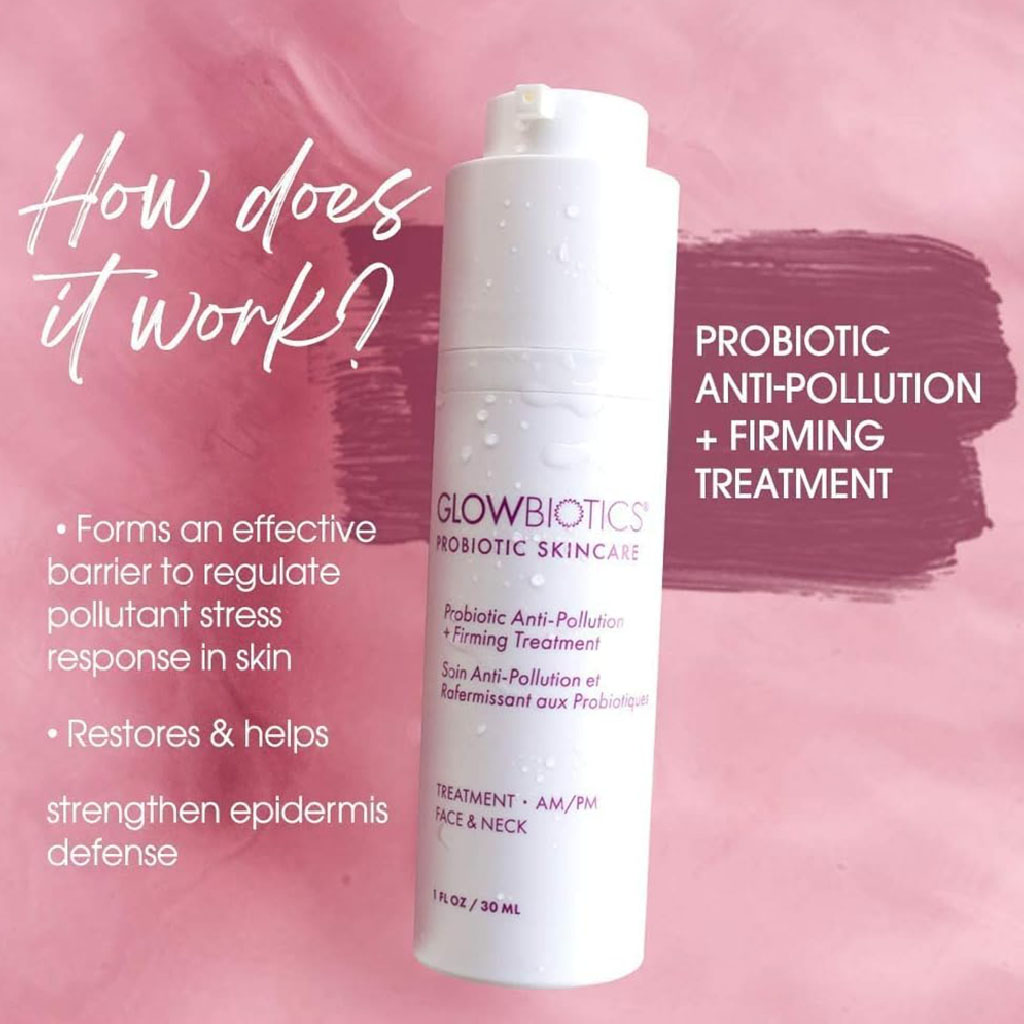 GlowBiotics Probiotic Anti-Pollution + Firming Treatment For Face & Neck 30ml