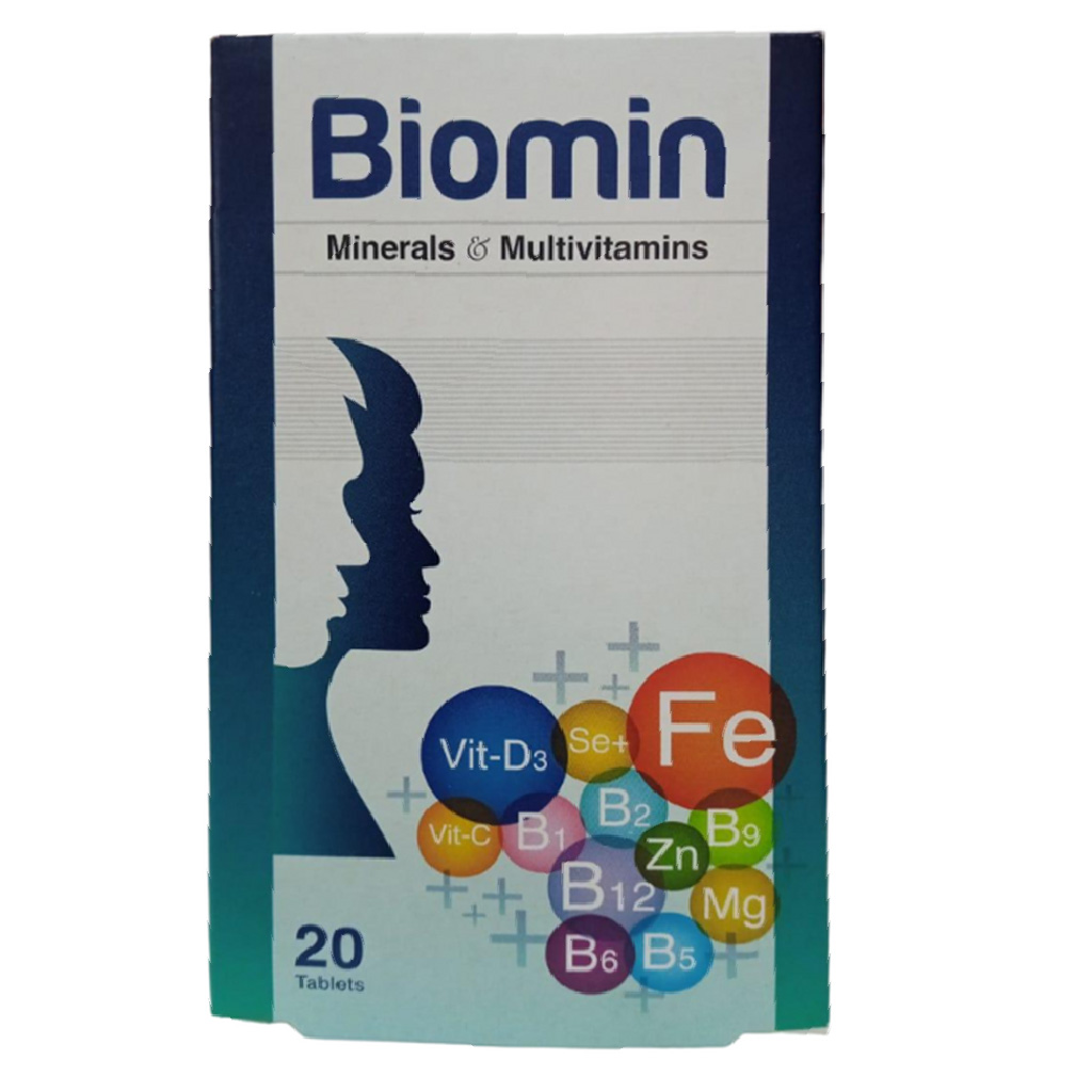 Biomin Minerals & Multivitamin Supplement Tablets, Pack of 20’s 