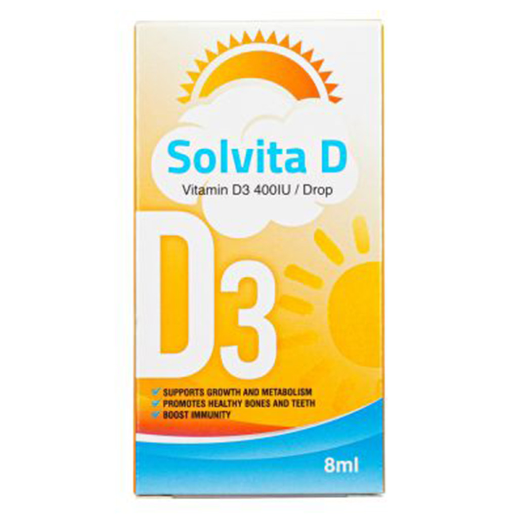 Solvita D Vitamin D3 400IU Oral Drops 8ml