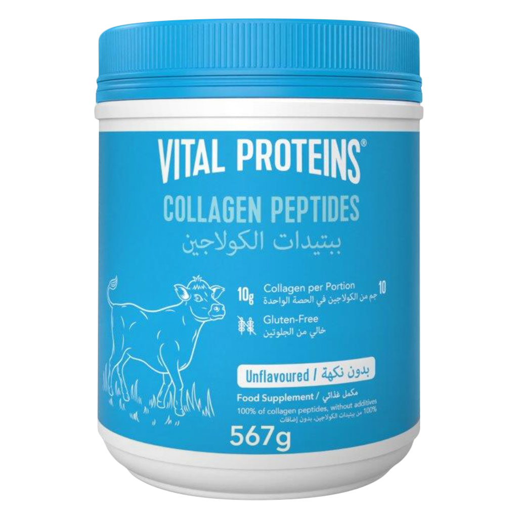 Vital Proteins Bovine Sourced Collagen Peptides Unflavoured Powder For Hair, Skin & Nails 567g