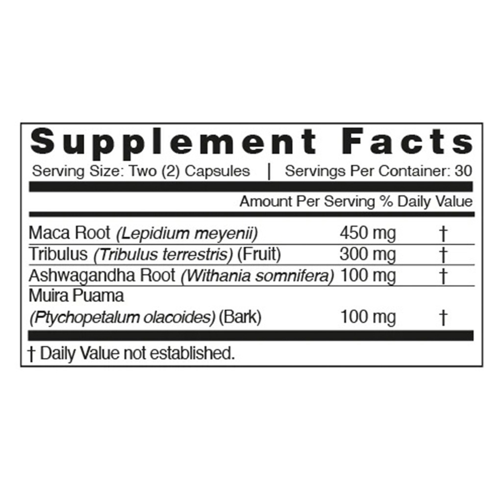 Natural Fervor Libizire Supplement Capsules For Healthy Libido In Men & Women, Pack of 60’s 