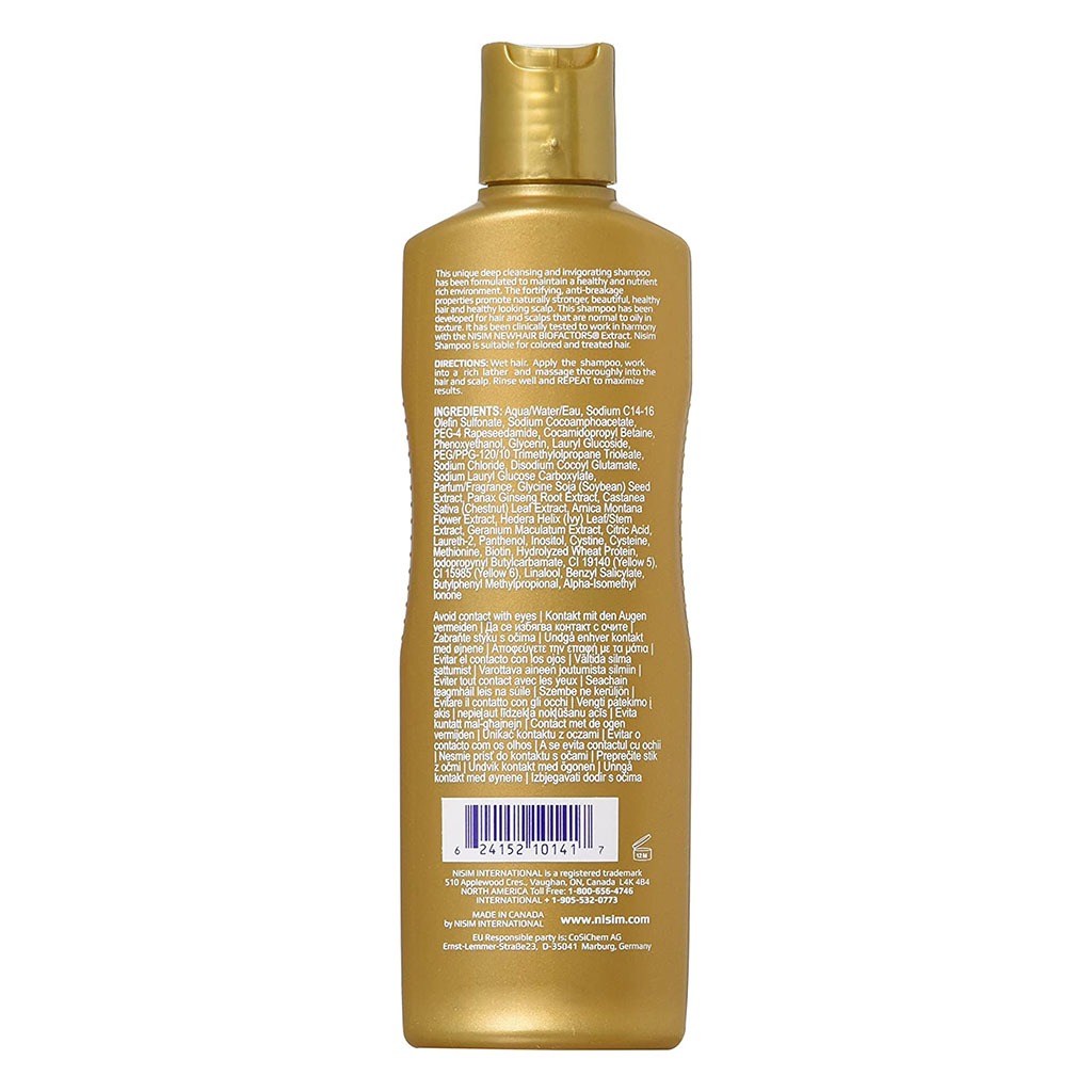 Nisim NewHair Biofactors Sulphate Free Shampoo For Normal To Oily Hair 240ml
