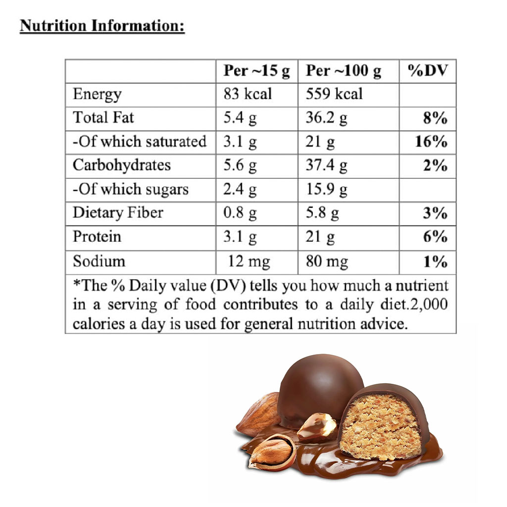 Fade Fit Protein Balls Snack, Hazelnut 30g