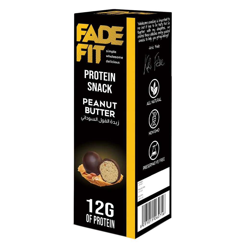 Fade Fit Protein Balls Snack, Peanut Butter 60g