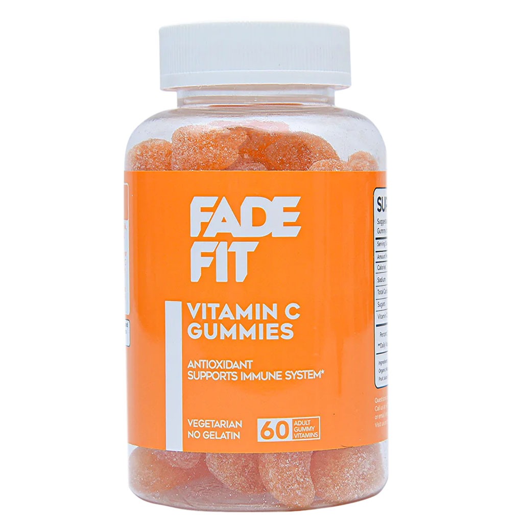 Fade Fit Gelatin-Free Vitamin C Adult Gummies For Antioxidant & Immune Support, Pack of 60's