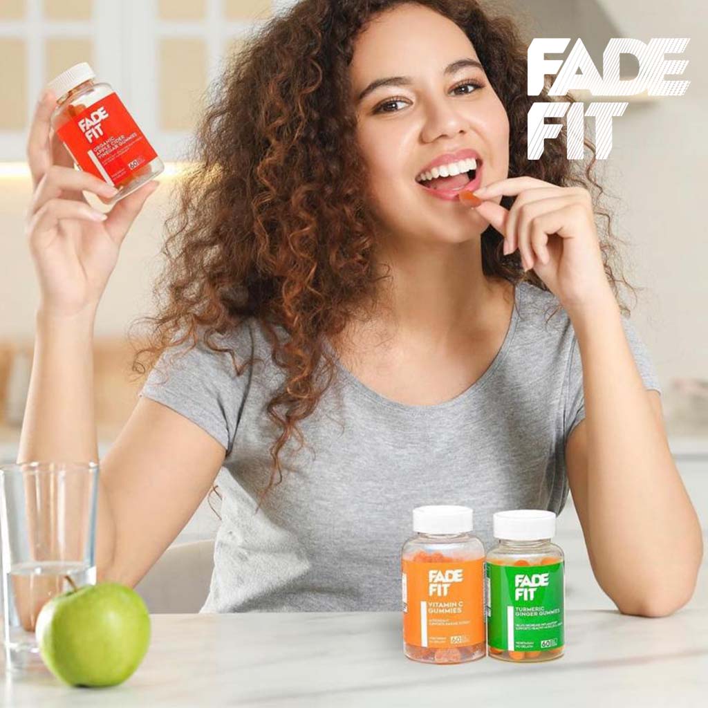 Fade Fit Gelatin-Free Organic Apple Cider Vinegar Adult Gummies, Pack of 60's