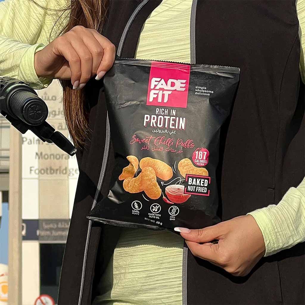 Fade Fit Rich In Protein Sweet Chilli Baked Puffs 40g