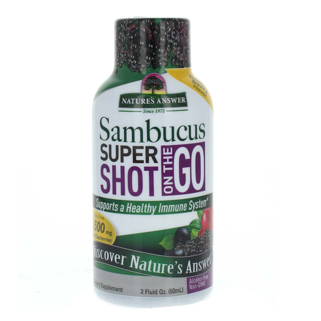 Nature's Answer Sambucus Super Shot On The Go For Immune Support 60ml