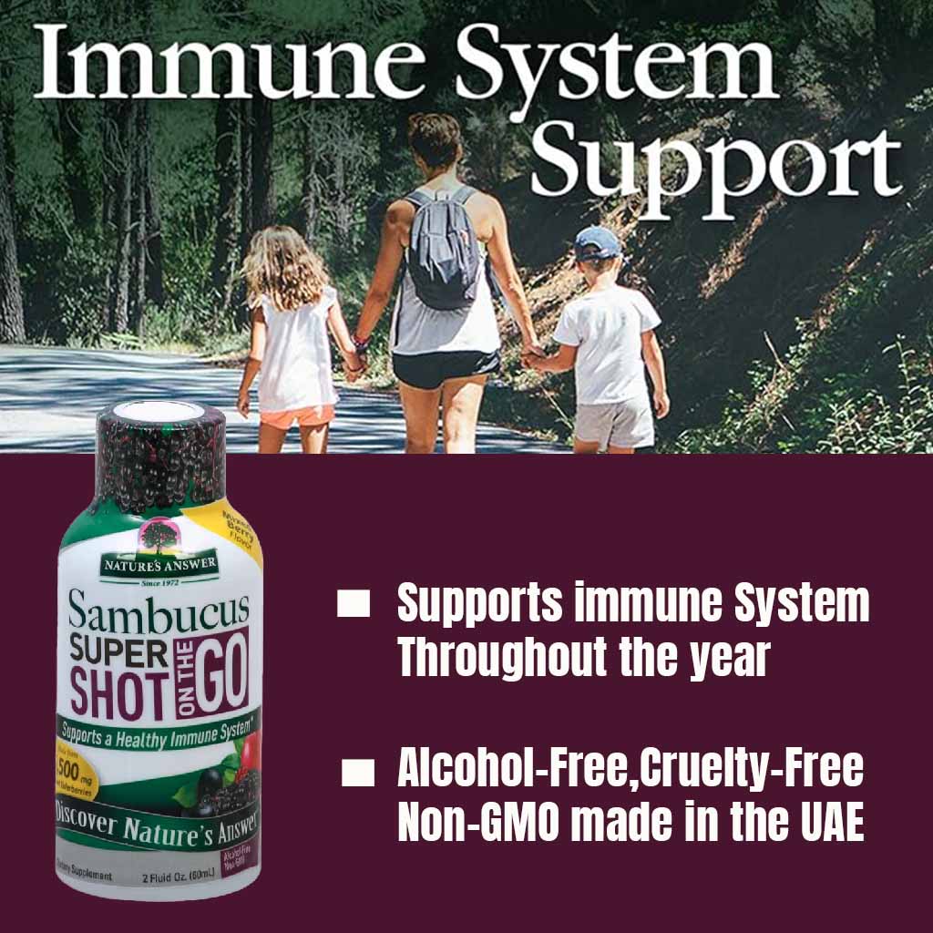 Nature's Answer Sambucus Super Shot On The Go For Immune Support 60ml