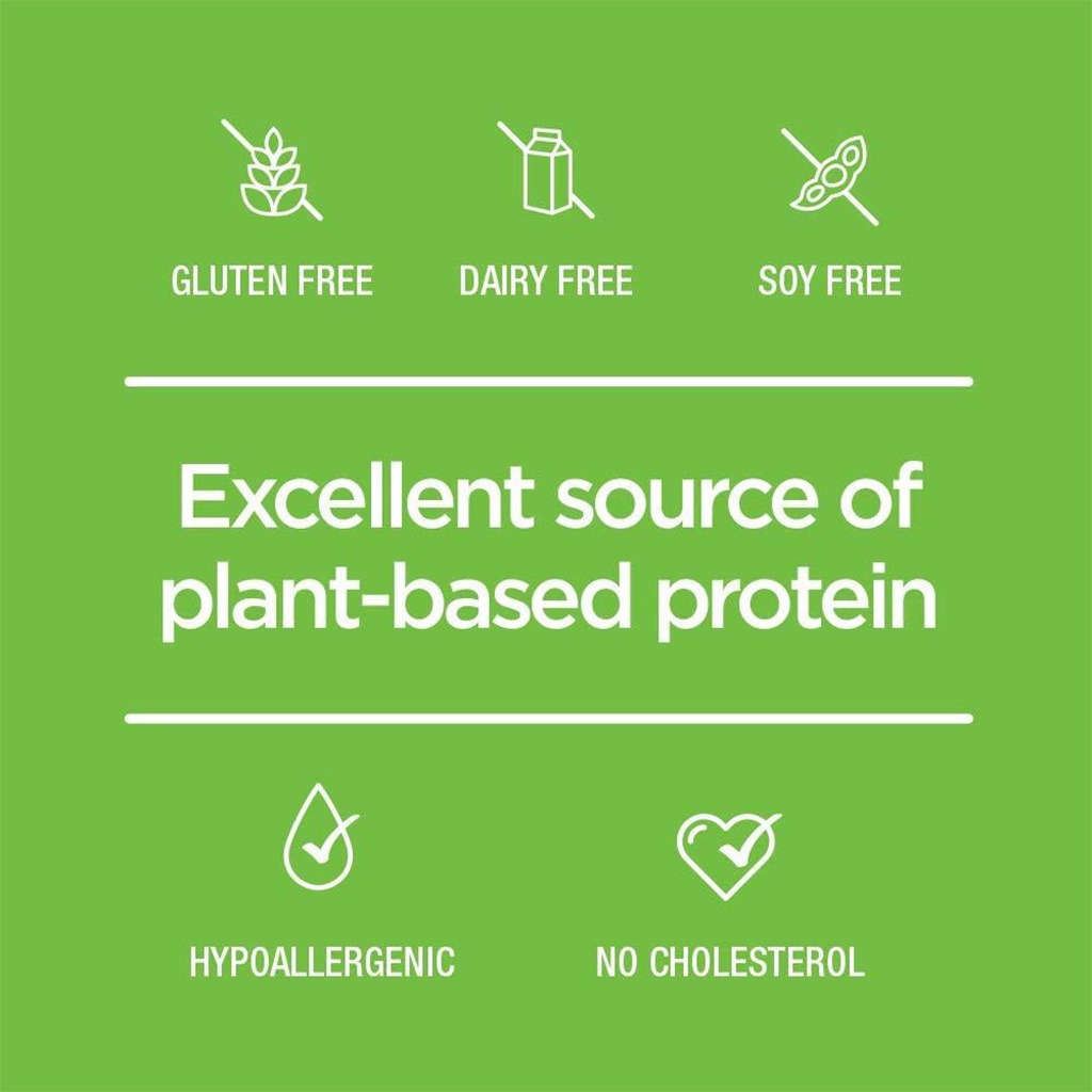 Naturade Plant Based VeganSmart Pea Protein Vegan Shake Powder, Vanilla Flavor, 15 Servings - 540g