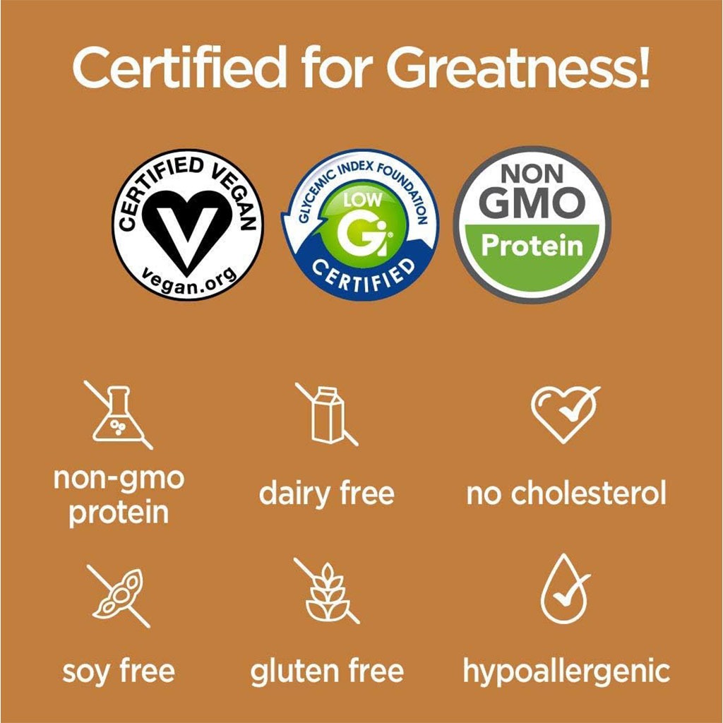 Naturade VeganSmart All-in-One Nutritional Shake Powder, Chocolate Flavor, 15 Servings - 690g