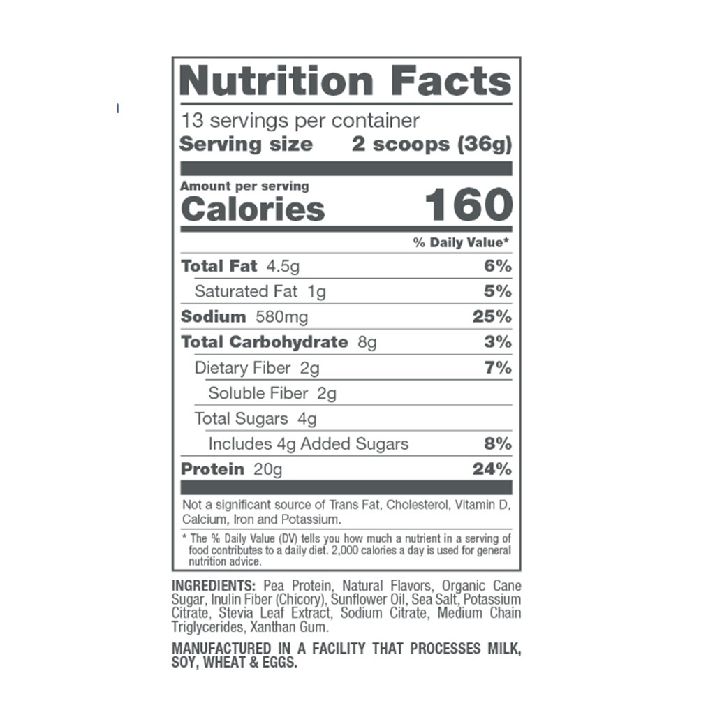 Naturade Plant-Based Nutritional Shake Powder, Vanilla Flavor, 13 Servings - 468g