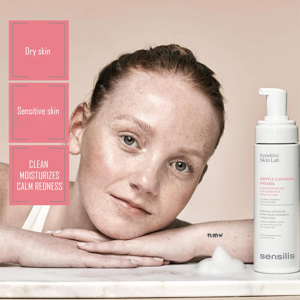Sensitive Skin Lab Sensilis Gentle Facial Cleansing Mousse For Sensitive & Reactive Skin 200ml