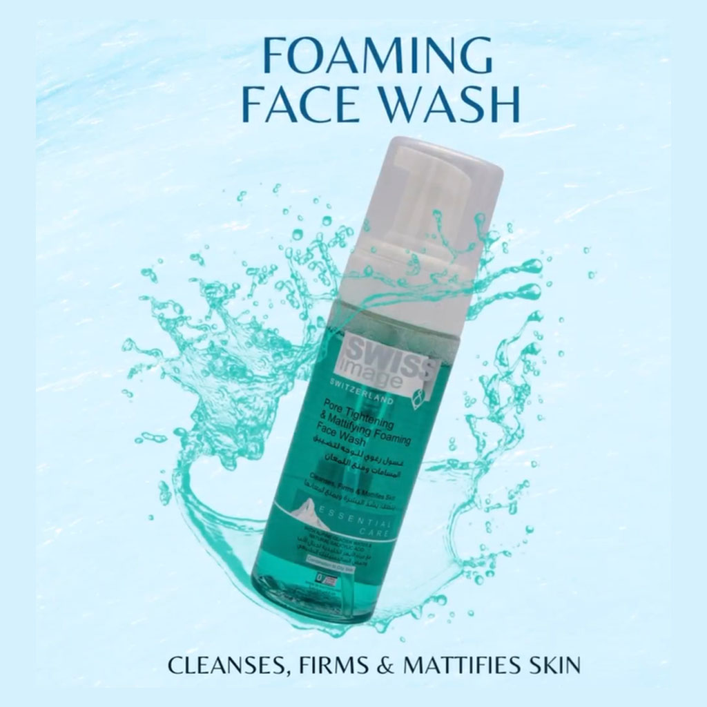 Swiss Image Essential Care Pore Tightening & Mattifying Foaming Face Wash For Combination To Oily Skin Types 150ml