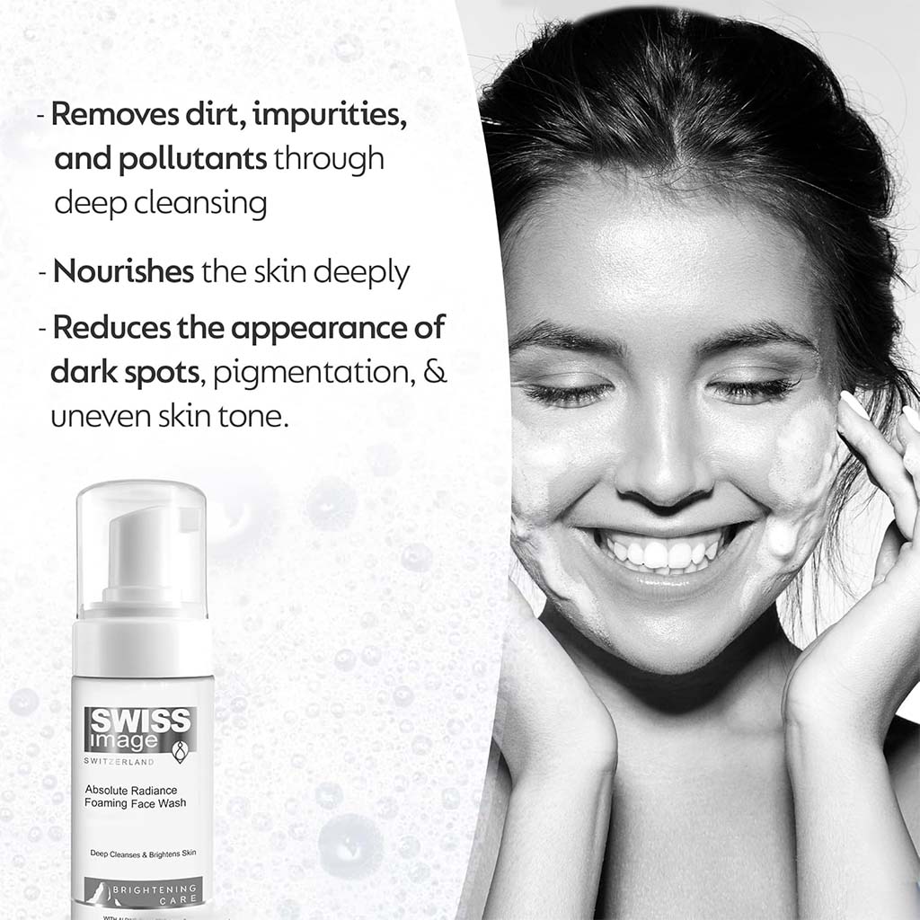 Swiss Image Brightening Care Absolute Radiance Foaming Face Wash For All Skin Types 150ml