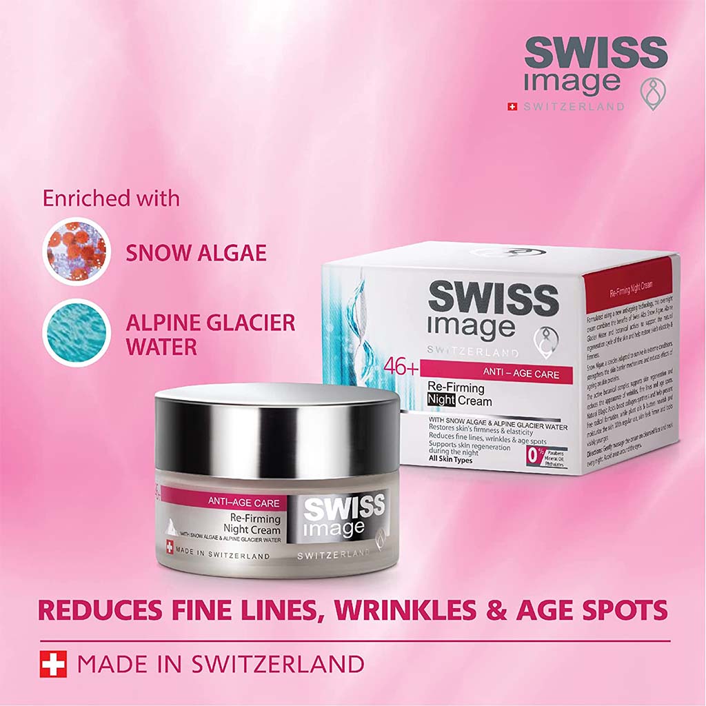 Swiss Image Anti-Age Care 46+ Re-Firming Night Cream For All Skin Types 50ml