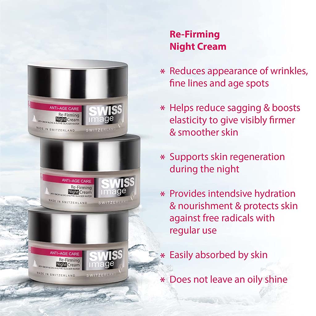 Swiss Image Anti-Age Care 46+ Re-Firming Night Cream For All Skin Types 50ml