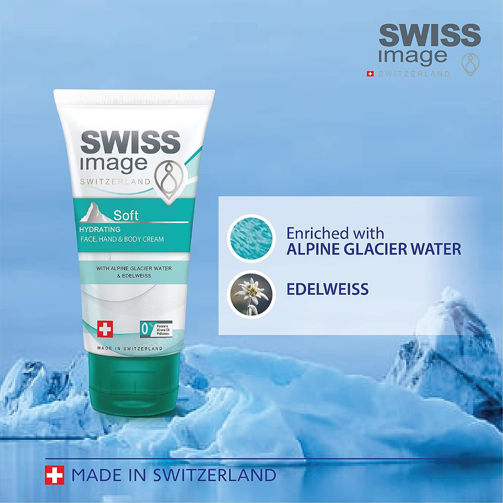 Swiss Image Soft Hydrating Face, Hand & Body Cream For All Skin Types 75ml