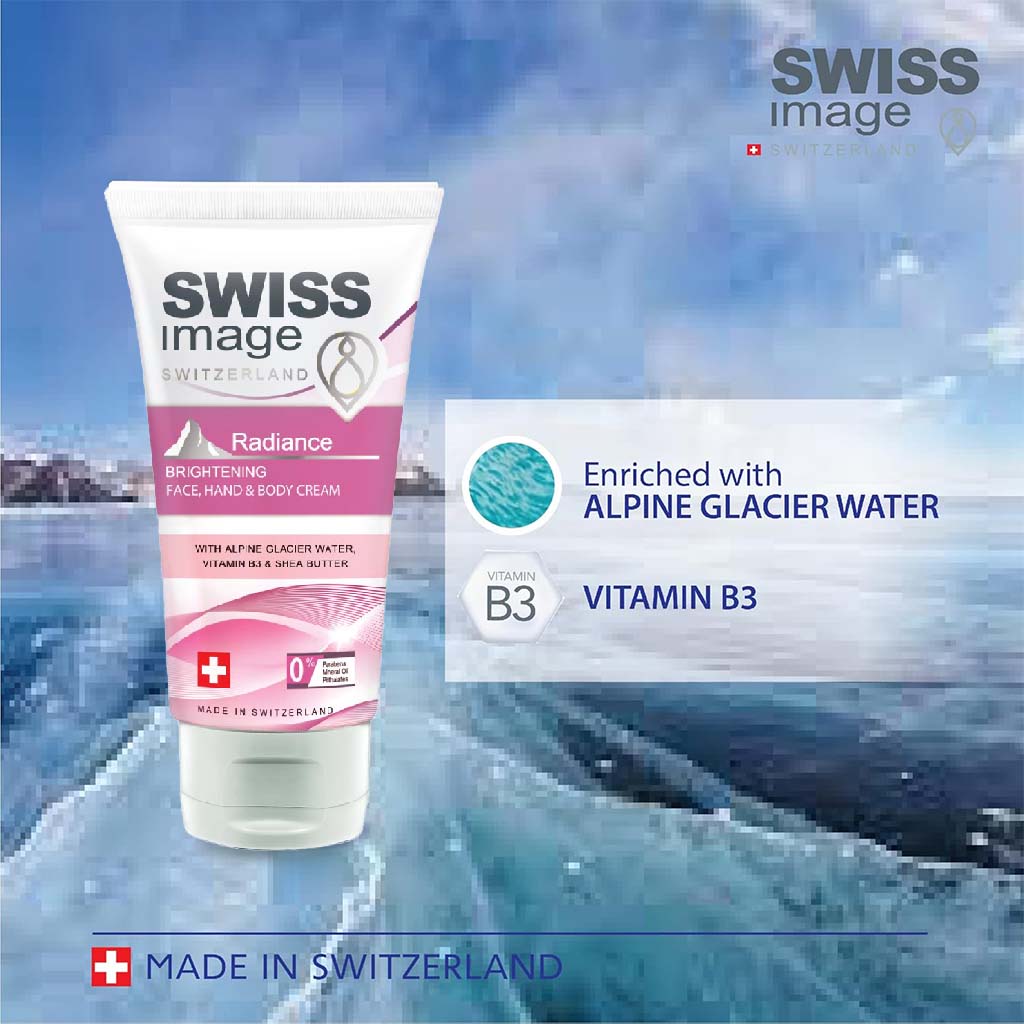 Swiss Image Radiance Brightening Face, Hand & Body Cream For All Skin Types 75ml