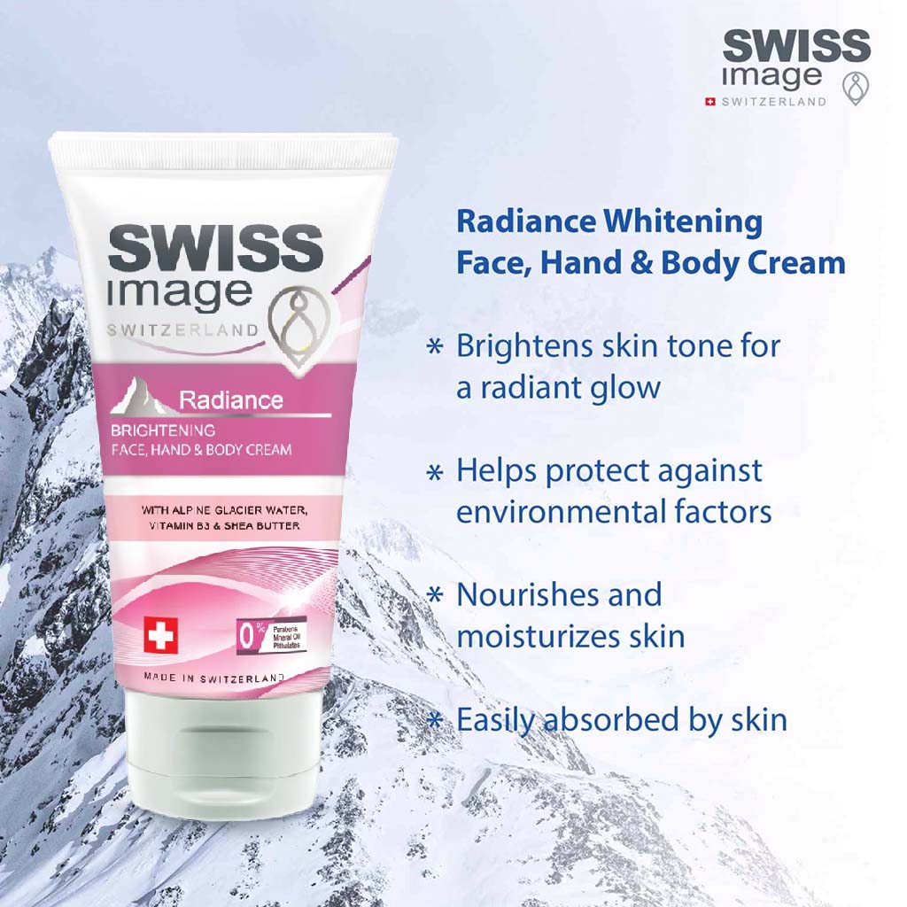 Swiss Image Radiance Brightening Face, Hand & Body Cream For All Skin Types 75ml