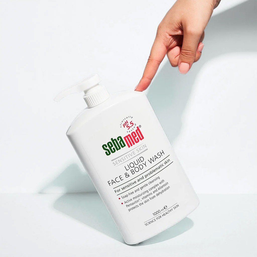 Sebamed Liquid Face & Body Wash For Sensitive And Problematic Skin, Soap-Free, 1000ml