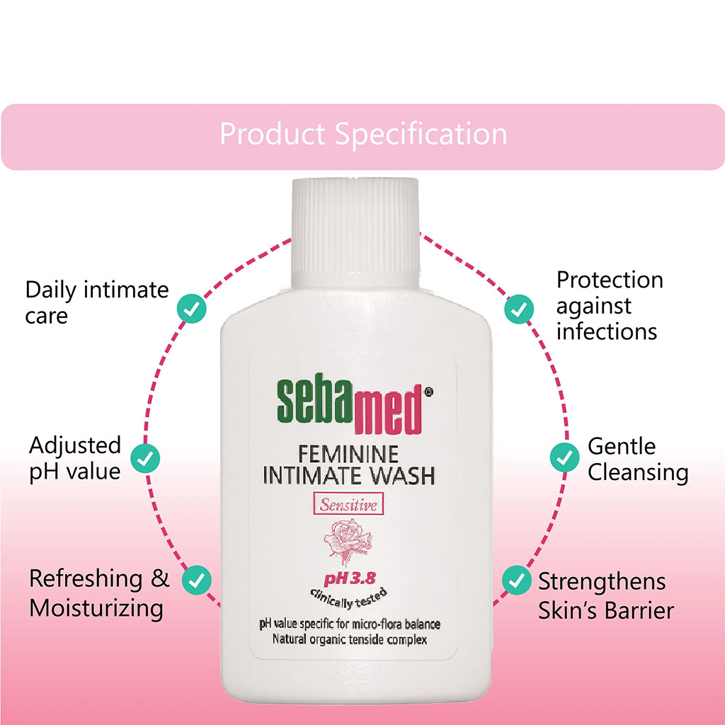 Sebamed Sensitive Feminine Intimate Wash With pH 3.8 50ml