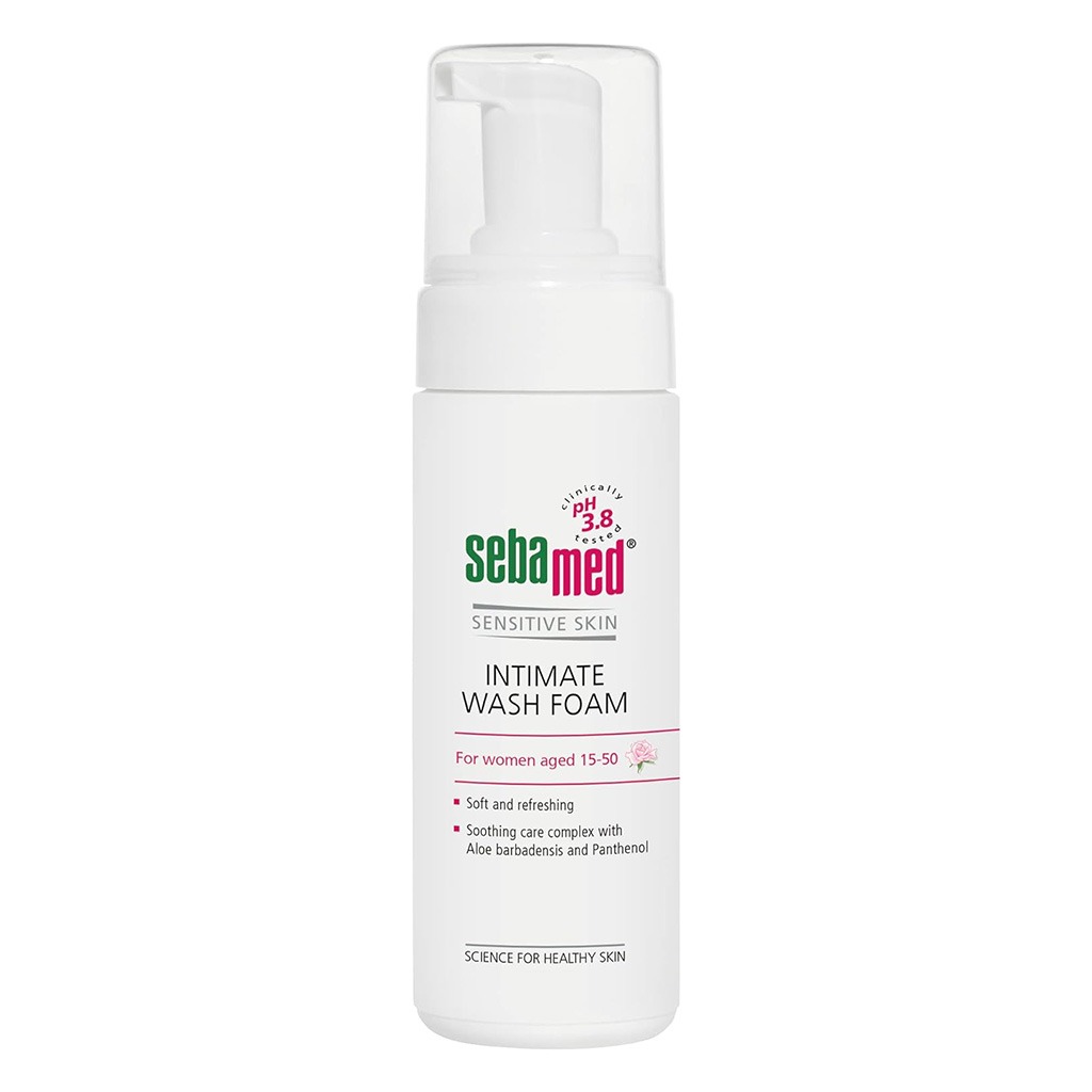 Sebamed Sensitive skin Intimate Wash Foam, Soft & Refreshing 150ml
