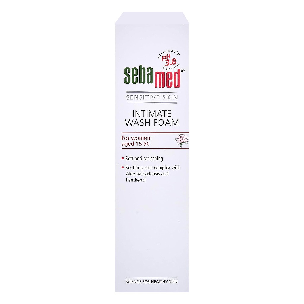 Sebamed Sensitive skin Intimate Wash Foam, Soft & Refreshing 150ml