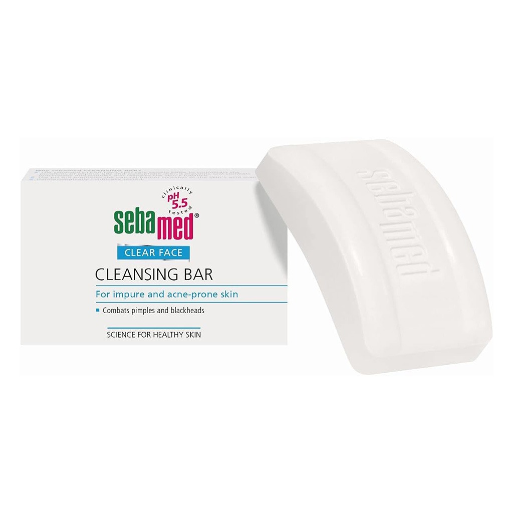 Sebamed Clear Face Cleansing Bar For Impure Acne-Prone Skin & Blackheads 150g