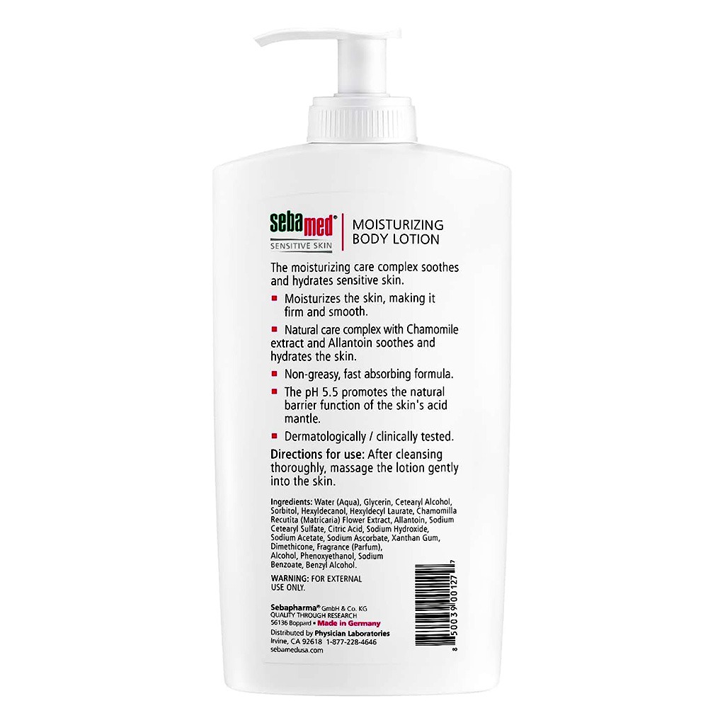 Sebamed Sensitive Skin Moisturizing Body Lotion For Normal Skin 400ml