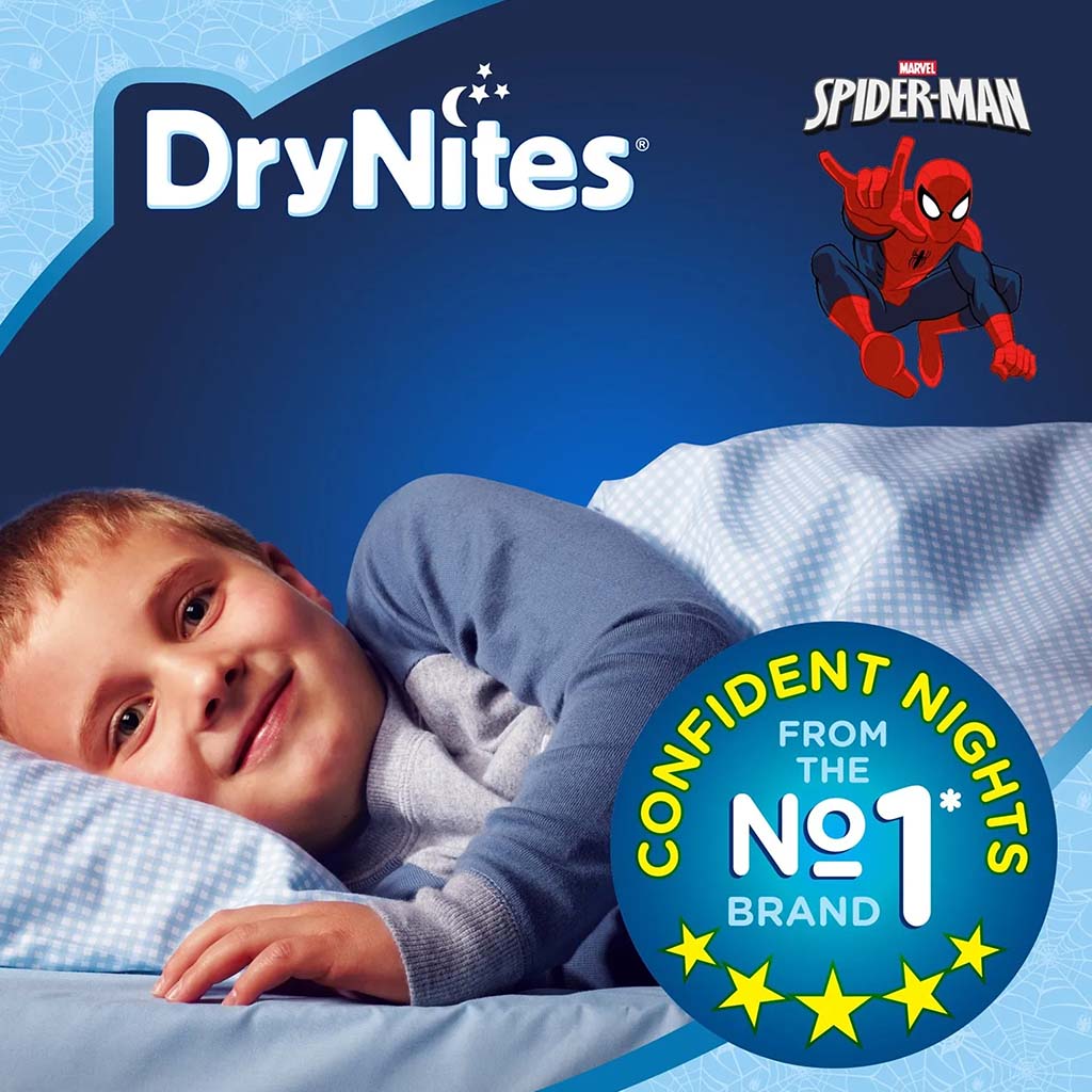 Huggies DryNites Pyjama Pants, 3-5 Years, 16-23Kg, Bed Wetting Diapers For Boys, Jumbo Pack of 16's