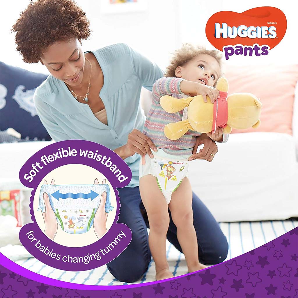 Huggies Active Baby Diaper Pants, Size 3, 6-11Kg, Promo Pack of 2 x 44's