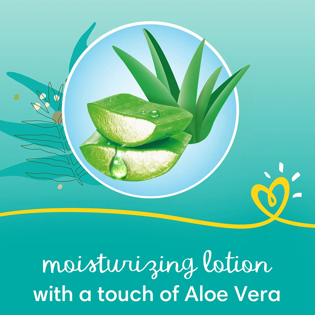 Pampers Baby-Dry Baby Diapers With Aloe Vera, Size 7, 15+Kg, Jumbo Pack of 56's