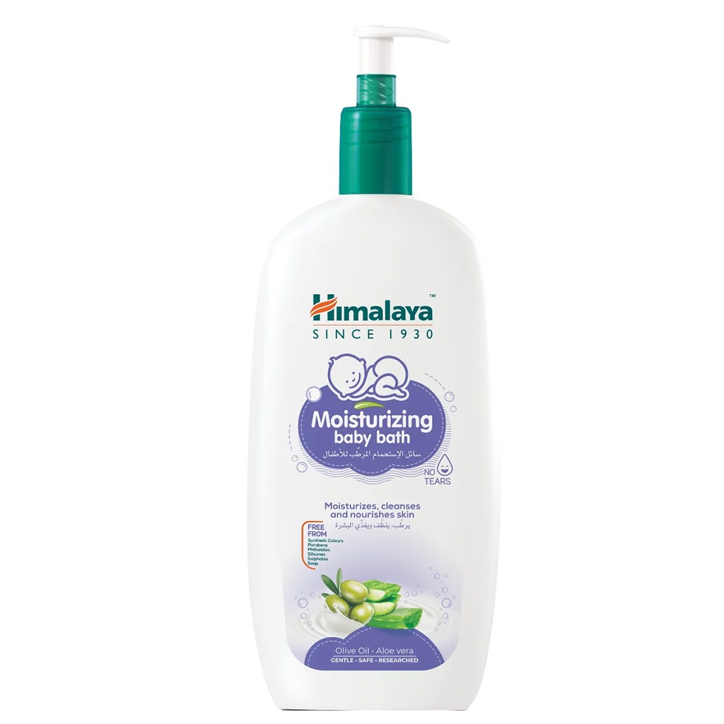 Himalaya Moisturizing No-Tears Gentle Baby Bath With Olive Oil & Aloe Vera 800ml