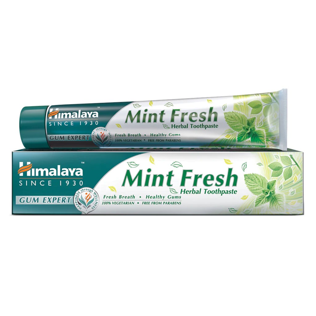 Himalaya Gum Expert Mint Fresh Paraben-Free Herbal Toothpaste Gel 100ml, Pack of 2's