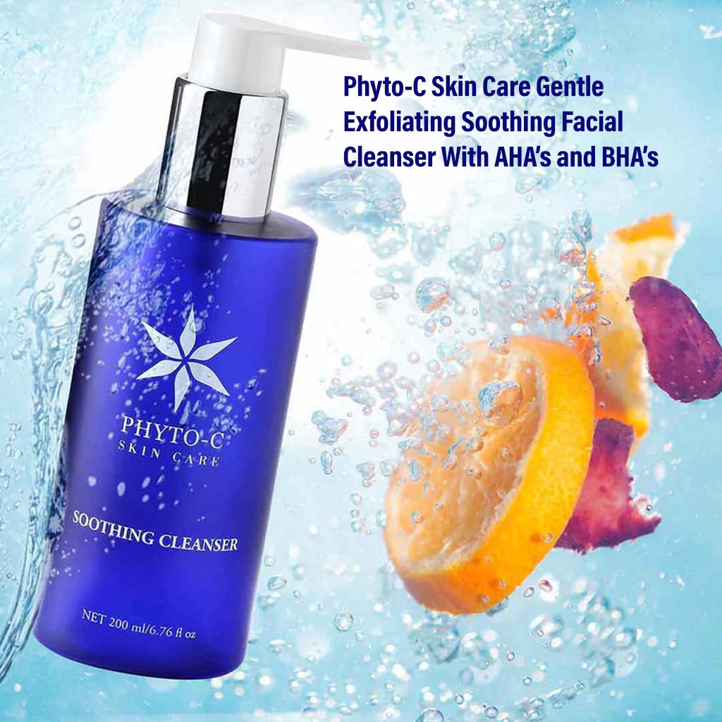 Phyto-C Skin Care Gentle Exfoliating Soothing Facial Cleanser With AHA’s and BHA’s 200ml