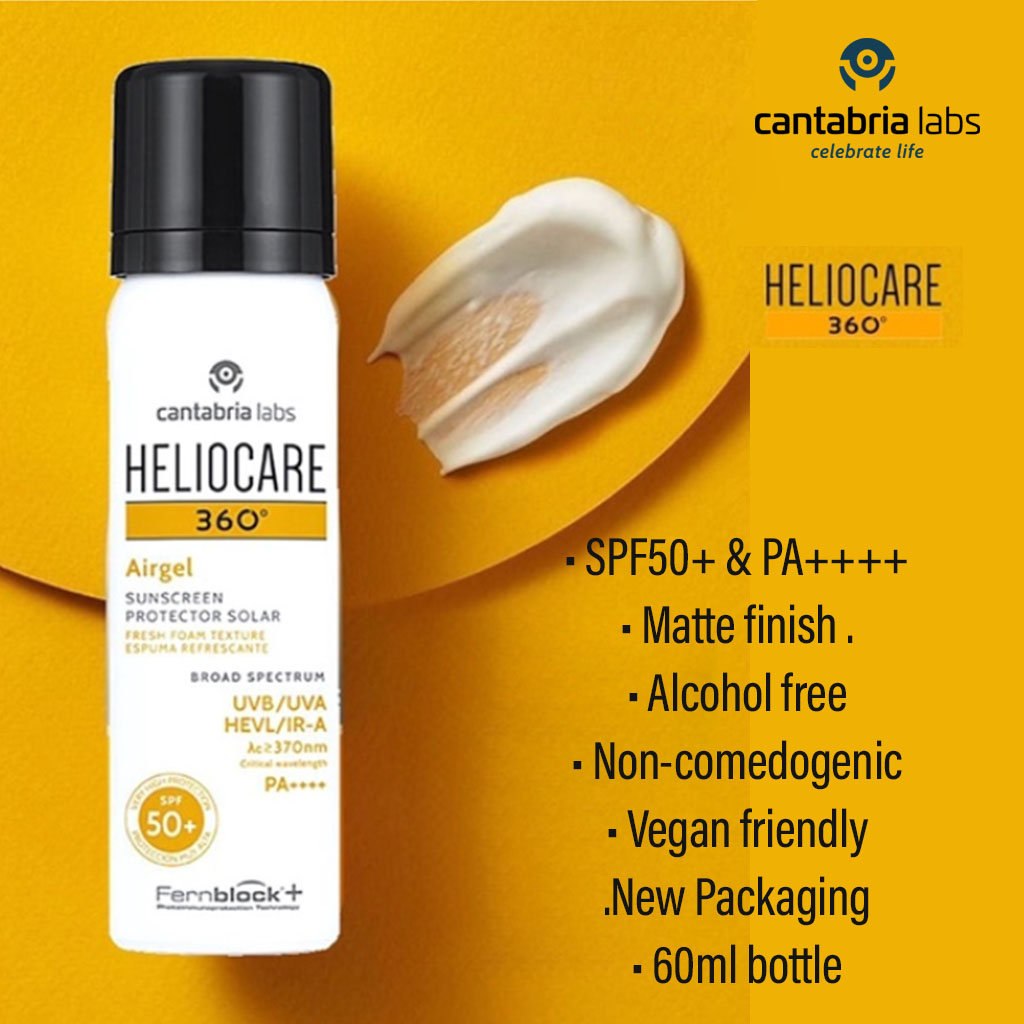 Heliocare 360°Airgel Broad Spectrum Sunscreen With SPF 50+ & PA++++ 60ml